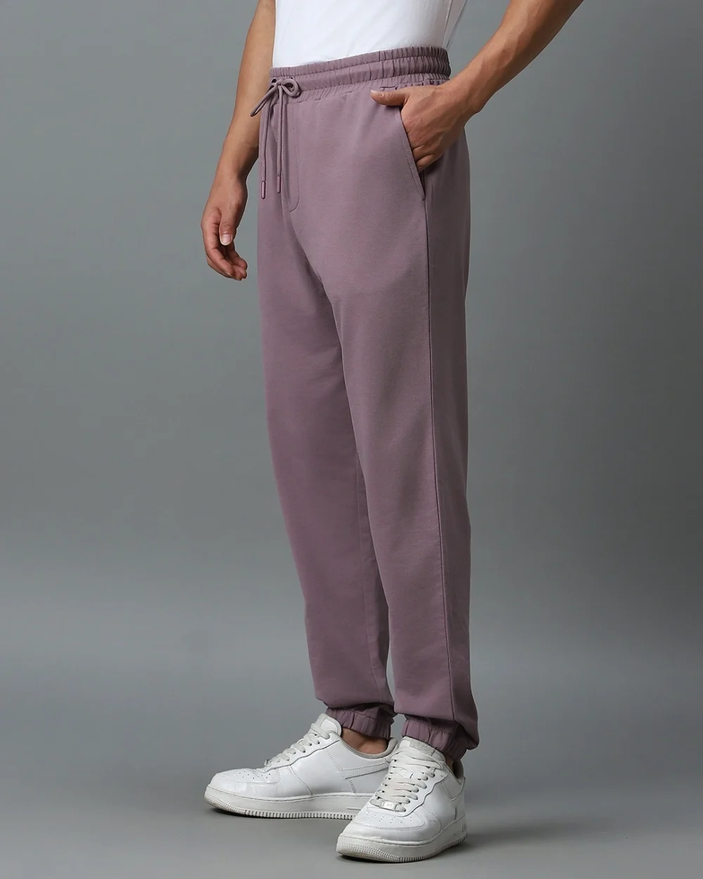 Men's Purple Oversized Joggers - Image 2