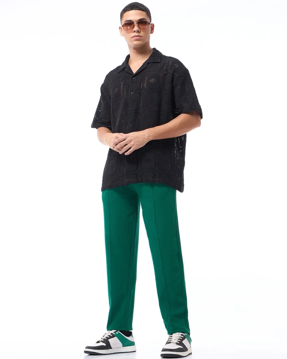 Men's Green Track Pants - Image 4