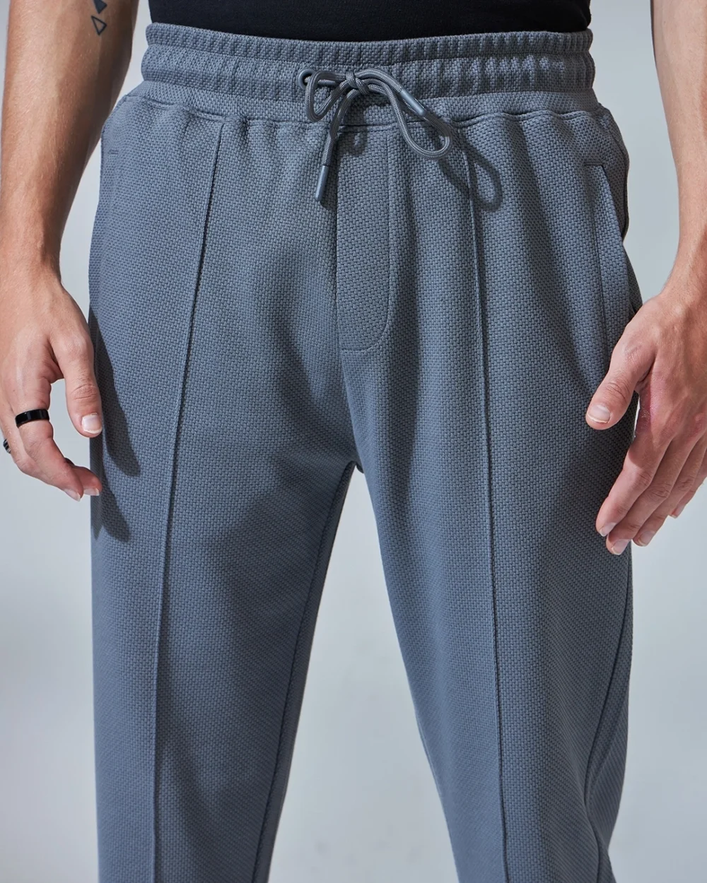 Men's Grey Track Pants - Image 5