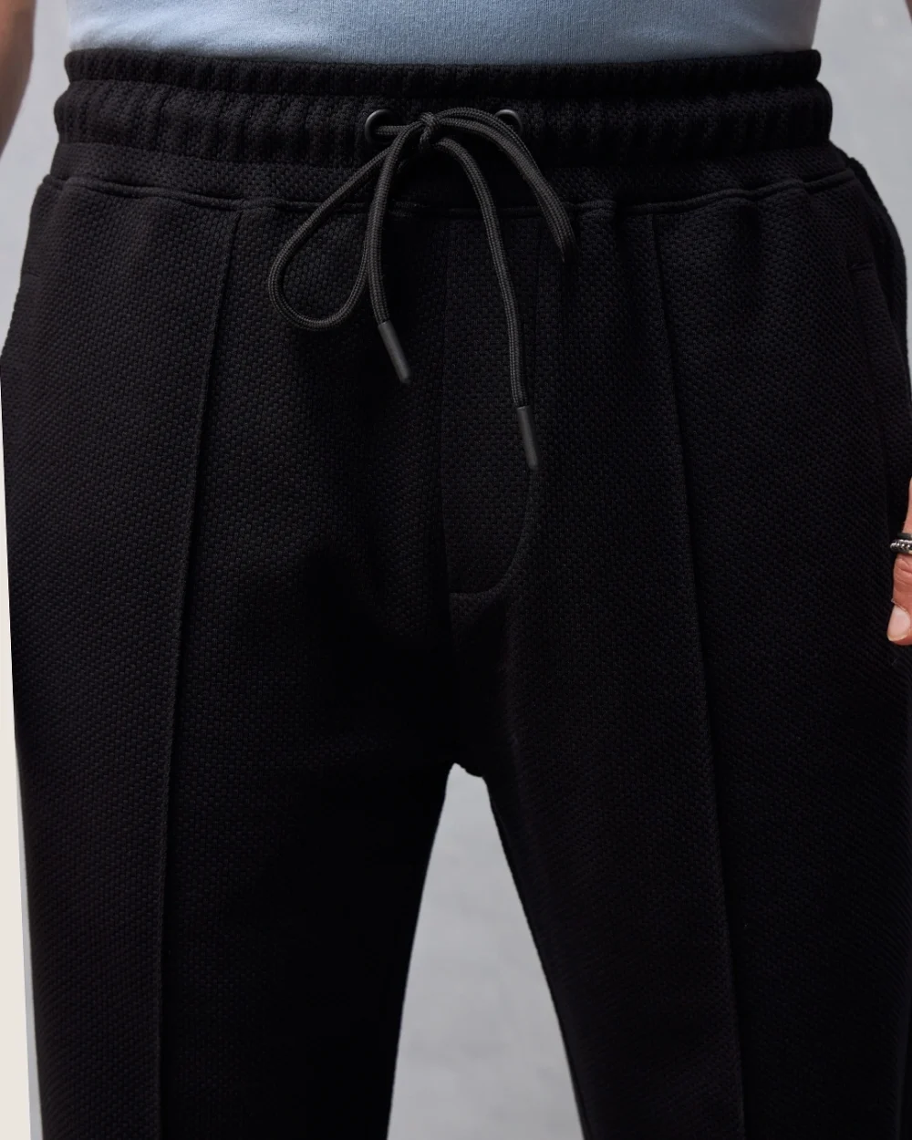 Men's Black Track Pants - Image 5