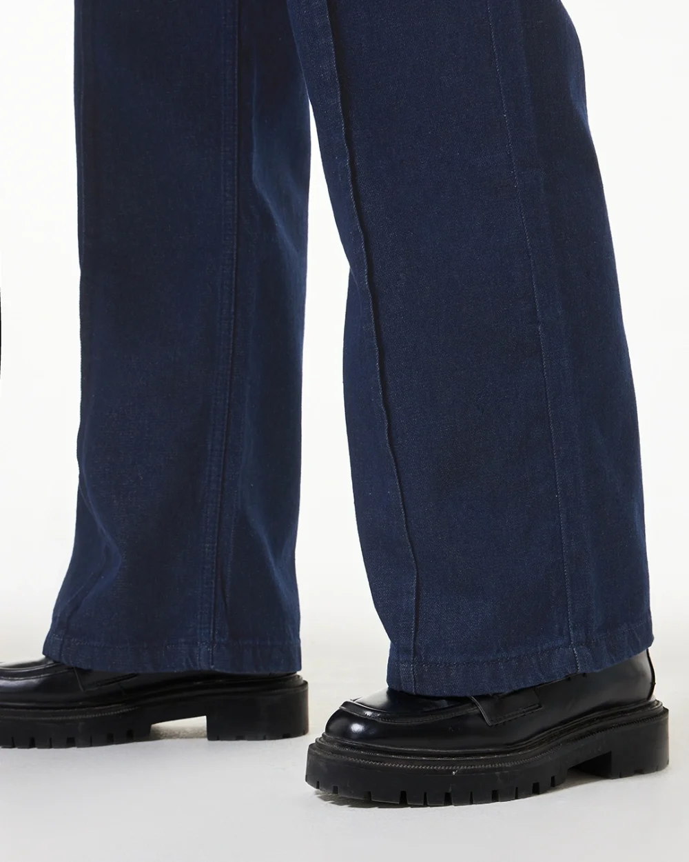 Women's Blue Baggy Straight Fit Jeans - Image 6