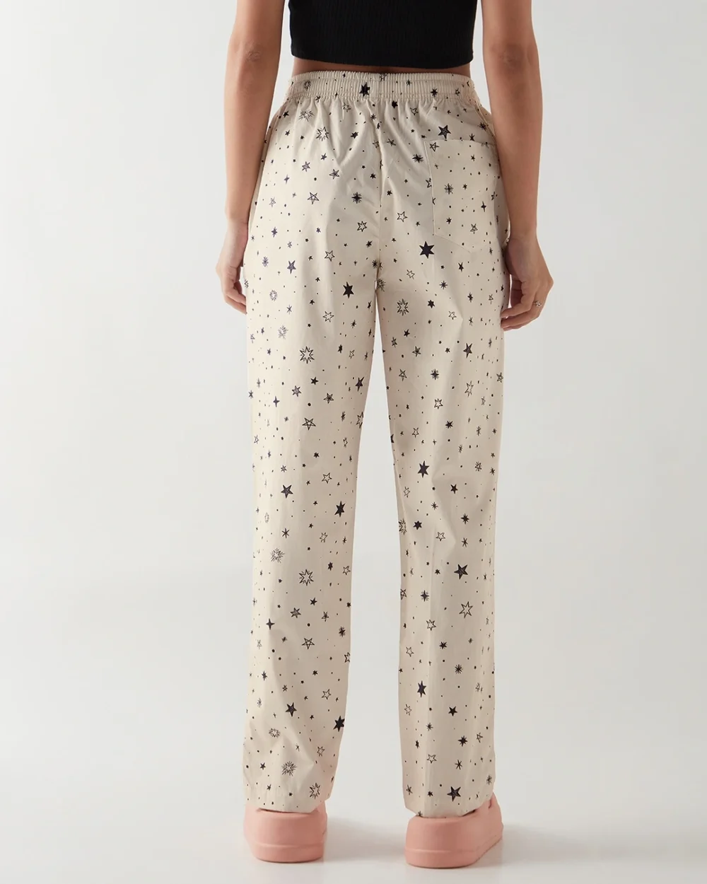 Women's Cream All Over Printed Pyjamas - Image 3