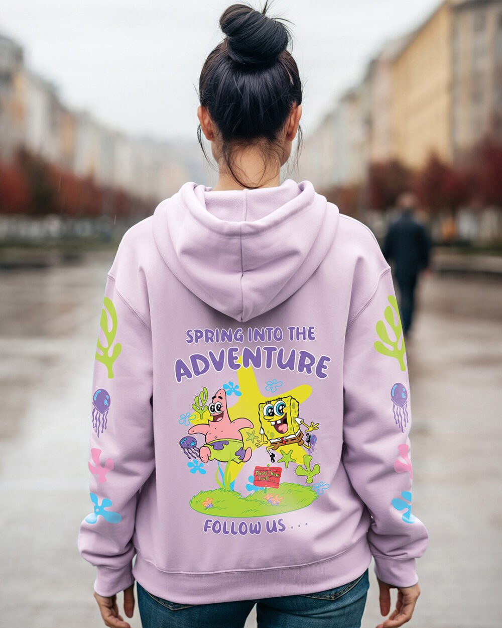 Buy Women's Purple Into the Adventure Sweat Graphic Printed Oversized Hoodies Online at Bewakoof